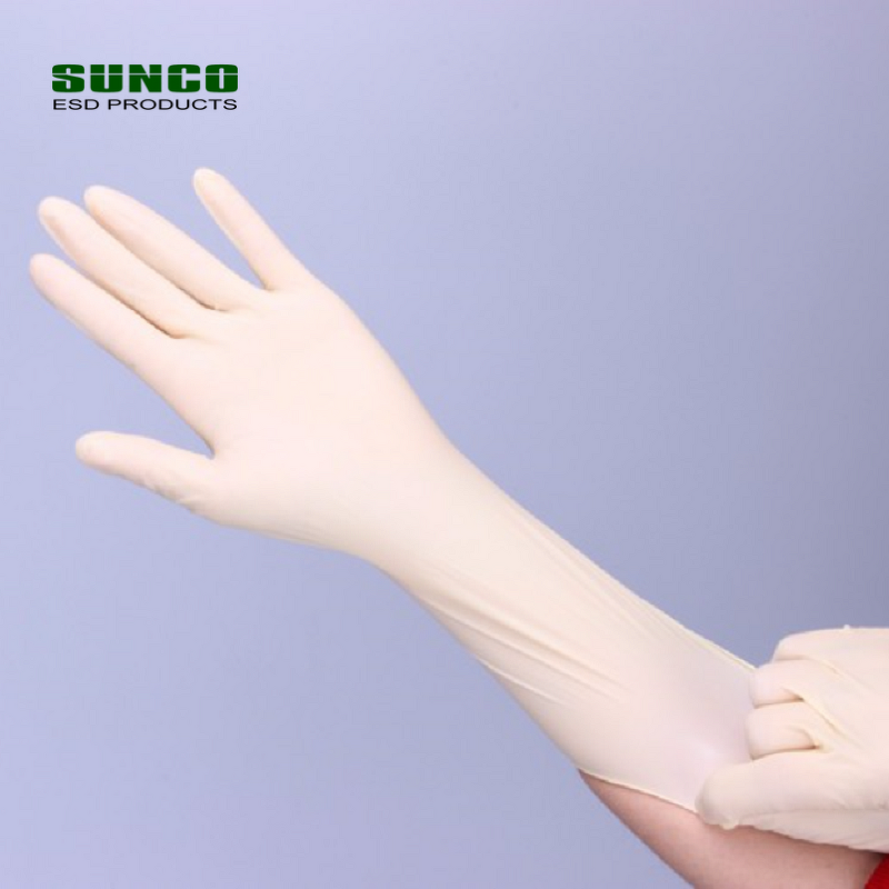 Cleanroom Latex Gloves Factory - Skin Color 9/12 Inch Powder Free