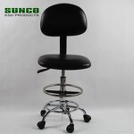 Laboratory ESD Chair Manufacturer - Anti Static PU Leather Conductive Chain