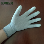ESD Gloves Factory - PU Finger Coated Antistatic Nylon Resistant