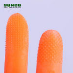Anti-Slip Finger Cots Manufacturer - Orange Industrial Latex Antistatic
