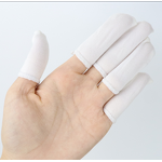 Cotton Finger Cots Manufacturer - White Breathable Anti-slip Fabric Stall