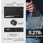 RGB Camera LED Light Factory - W140 360 Full Color 2500-9000K Rechargeable Panel