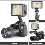 LED Video Lamp Manufacturer - Pro 160-LED with 3 Filters for Canon Nikon DV