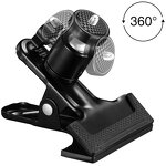 Tripod Clip Clamp Factory - Multi-Function 360 Swivel Ball-Head 1/4" Thread