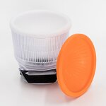 Flash Diffuser Kit Factory - Universal Cloud Amber Chrome Dome for Canon