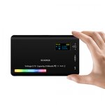 RGB Camera LED Light Factory - W140 360 Full Color 2500-9000K Rechargeable Panel