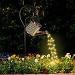 Solar LED Light Manufacturer - Watering Can Warm Light with Hook Garden Outdoor