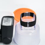 Flash Diffuser Kit Factory - Universal Cloud Amber Chrome Dome for Canon