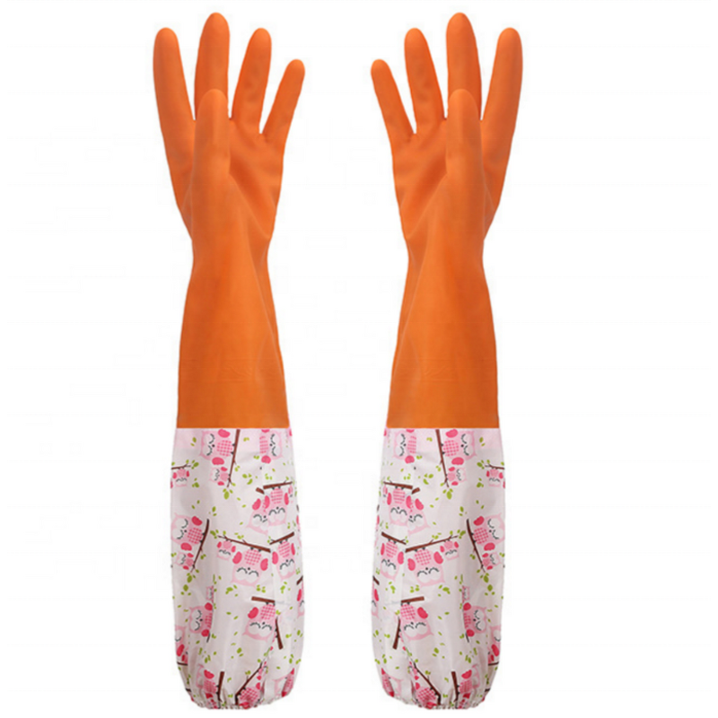 Long Sleeve Gloves Manufacturer - GC2003 Kitchen Dishwashing Housekeeping PVC Cleaning