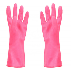 PVC Gloves Factory - GC2001 Warming Fleece Lined Rubber Gloves Wholesale