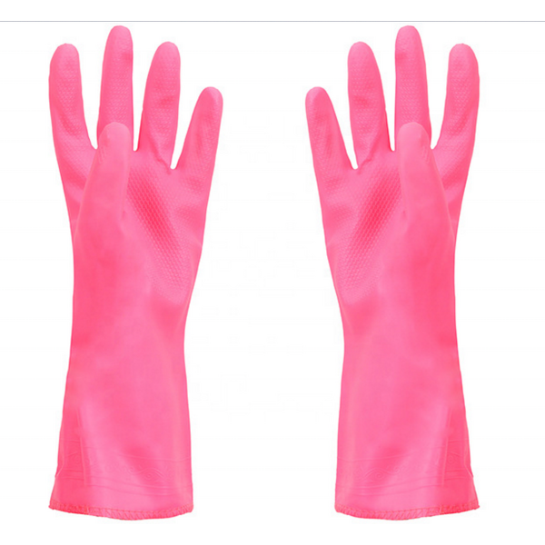 PVC Gloves Factory - GC2001 Warming Fleece Lined Rubber Gloves Wholesale