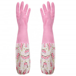 Household Gloves Supplier - GC2003 PVC Rubber Long Sleeves Gardening Cleaning
