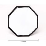 Small Octagonal Softbox Supplier - 20cm with Carry Bag for Speedlite/Flash Gun