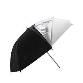 Studio Umbrella Manufacturer - Customise Double Use White Silver/Black Diffusion