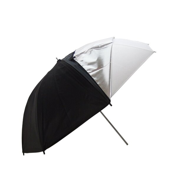 Studio Umbrella Manufacturer - Customise Double Use White Silver/Black Diffusion