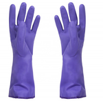 PVC Gloves Factory - GC2001 Warming Fleece Lined Rubber Gloves Wholesale