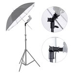 Flash Light Stand Bracket Supplier - Swivel Tilt with Umbrella Reflector Holder