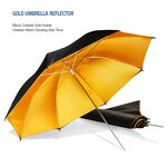 Photo Studio Umbrella Factory - Custom Black/gold Double Layer Warm Light Soft