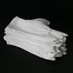 Photo Gloves Supplier - Customized White Cotton for Cosmetic Jewelry Inspection