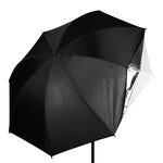 Studio Umbrella Manufacturer - Customise Double Use White Silver/Black Diffusion