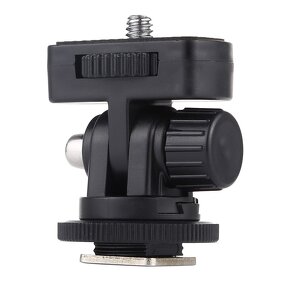 LED Light Adapter Supplier - 1/4 Inch Screw Cold Shoe Tripod Mount 180 Degree