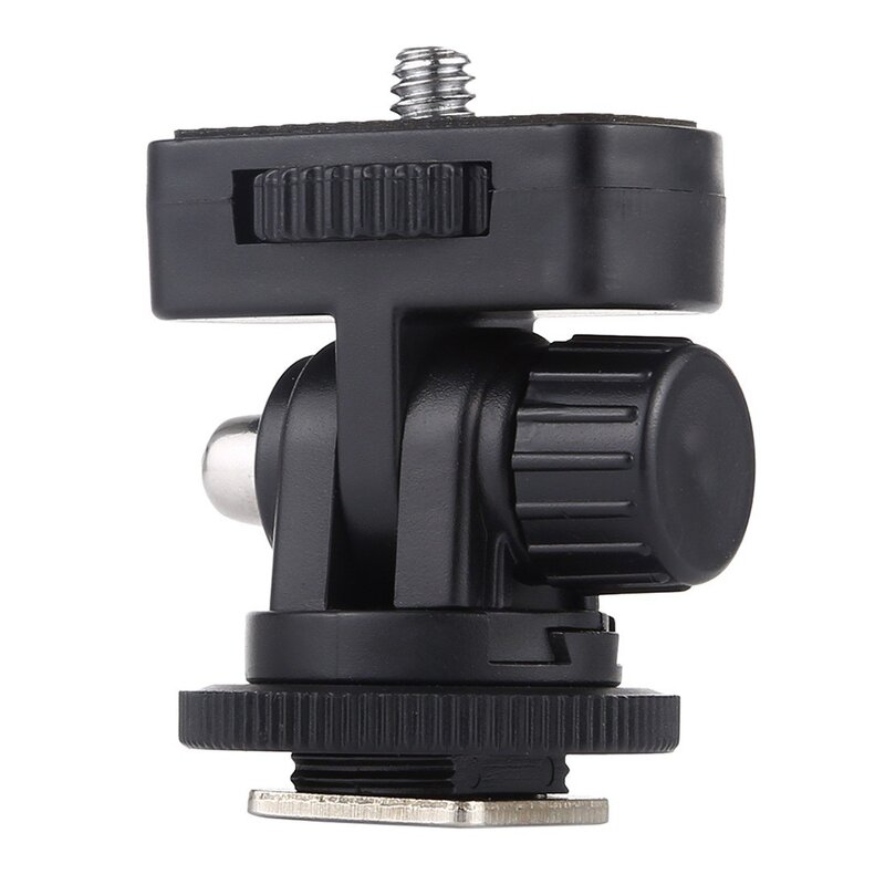LED Light Adapter Supplier - 1/4 Inch Screw Cold Shoe Tripod Mount 180 Degree