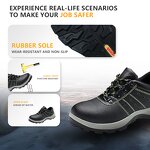 Steel Toe Cap Shoes Manufacturer - Men's Groundwork Light Weight Leather Work