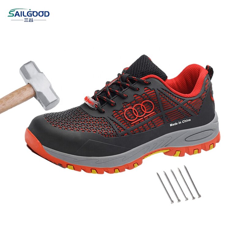 TPU Safety Shoes Manufacturer - Red Mesh Steel Toe Rubber Sole Insulation 6kV-10kV
