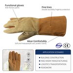 Leather Welding Gloves Supplier - High-Durable Men's Labor Cow Grain Split Anti-Slip