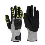 Cut Resistant Gloves Factory - Level 5 HPPE Fiber Anti Impact TPR Industrial Construction