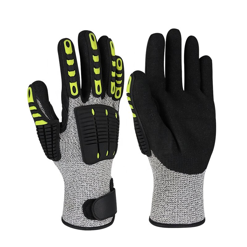 Cut Resistant Gloves Factory - Level 5 HPPE Fiber Anti Impact TPR Industrial Construction