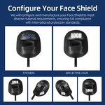 Welding Face Shield Factory - Portable Handheld Adjustable PP Material Heat Resistant