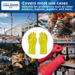 PVC Gloves Manufacturer - Custom OEM Yellow Acid Alkali Resistant Oil Proof Food