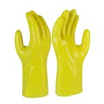 PVC Gloves Manufacturer - Custom OEM Yellow Acid Alkali Resistant Oil Proof Food
