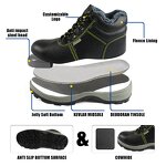 Cowhide Safety Boots Supplier - High Quality Men's Polyurethane Solid Sole Anti-Smash