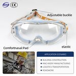 Safety Goggles Supplier - PC Anti Impact Windproof Dust Proof Industrial PPE Wholesale