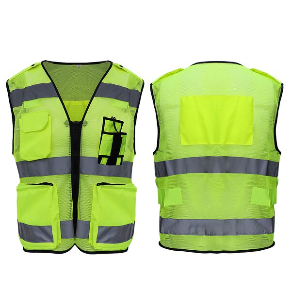 Reflective Safety Vest Supplier - High Visibility Mesh Breathable Polyester Security