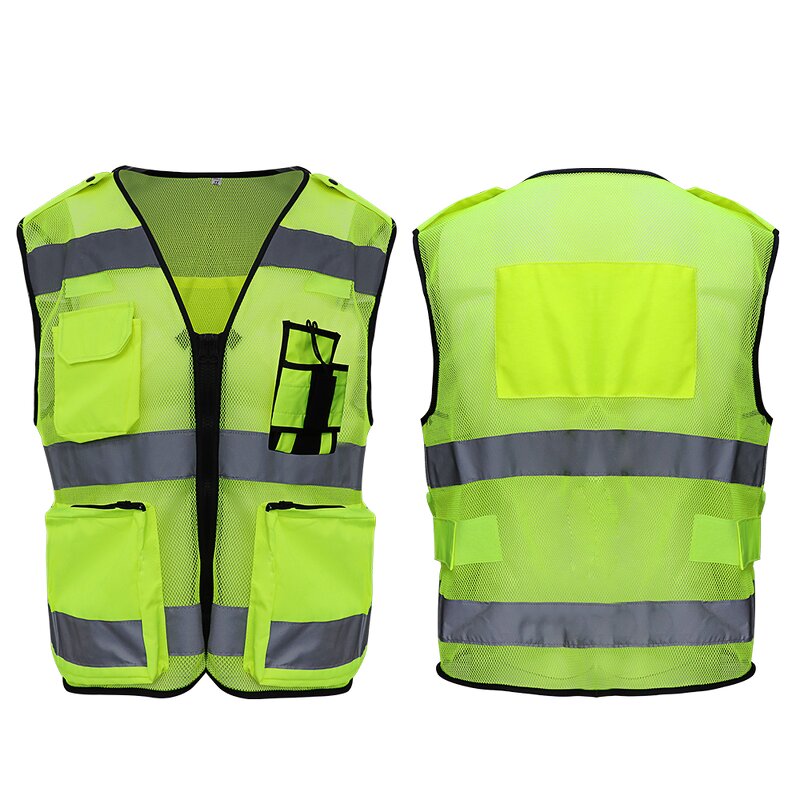 Reflective Safety Vest Supplier - High Visibility Mesh Breathable Polyester Security