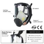 Respiratory Mask Supplier - Silicone Full Face Dual Cartridge Filters Multi-Purpose