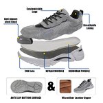 Casual Safety Shoes Manufacturer - Fashion Lightweight Steel Toe Safety Boots Men's