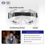 PC Safety Glasses Manufacturer - Windproof Dust Proof Anti Impact Industrial PPE Wholesale