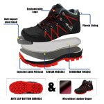 Safety Work Boots Factory - Men's Steel Toe Smash-Proof Microfibre Rubber Sole