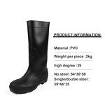 PVC Rain Boots Supplier - Unisex Lightweight Waterproof Anti-Slip Mesh Chemical-Resistant