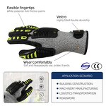 Cut Resistant Gloves Factory - Level 5 HPPE Fiber Anti Impact TPR Industrial Construction