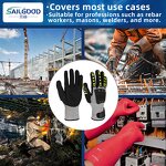 Cut Resistant Gloves Factory - Level 5 HPPE Fiber Anti Impact TPR Industrial Construction