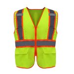 Safety Vest Factory - High Visibility Reflective Polyester Mesh Adjustable Pockets