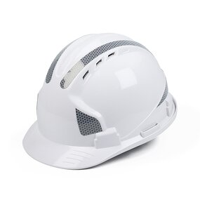 Industrial Safety Helmet Manufacturer - Adjustable ABS Reflective Strip Three Rib Worker