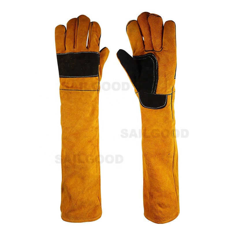 Welding Gloves Factory - Cowhide Leather 58CM Heat Resistant Double Layer Protective