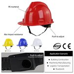 Industrial Safety Helmet Factory - Hot Selling OEM HDPE V Type Dust Proof Construction