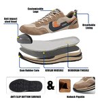 Work Safety Shoes Manufacturer - SAILGOOD Breathable Pork Chop Leather Mesh EVA